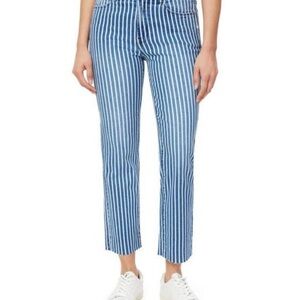 NWOT Kensie Striped High Rise Slim Jeans